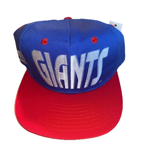 Vintage New York Giants Annco Snapback Hat NWT Deadstock Blue Red NFL - Picture 1 of 14